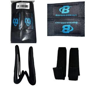 Bodybuilding.com Padded Lifting Straps in Packaging NEW Grip Control